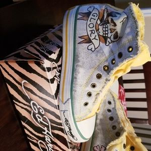 Ed Hardy High Top Sneakers